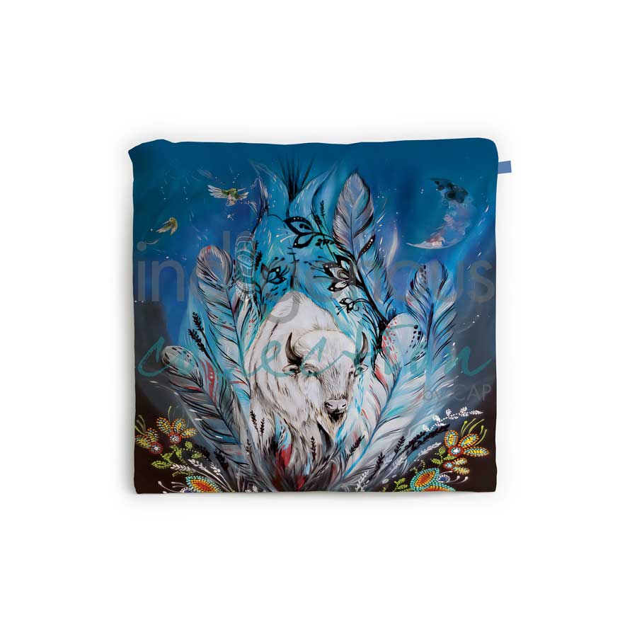 Spirit Buffalo Reusable Shopping Bag by artist Karen Erickson