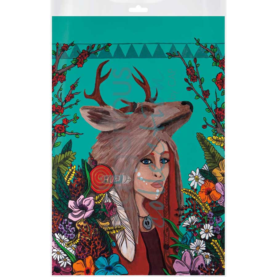 Deer Woman by artist Talon Nash - Maliseet. Indigenous Collection