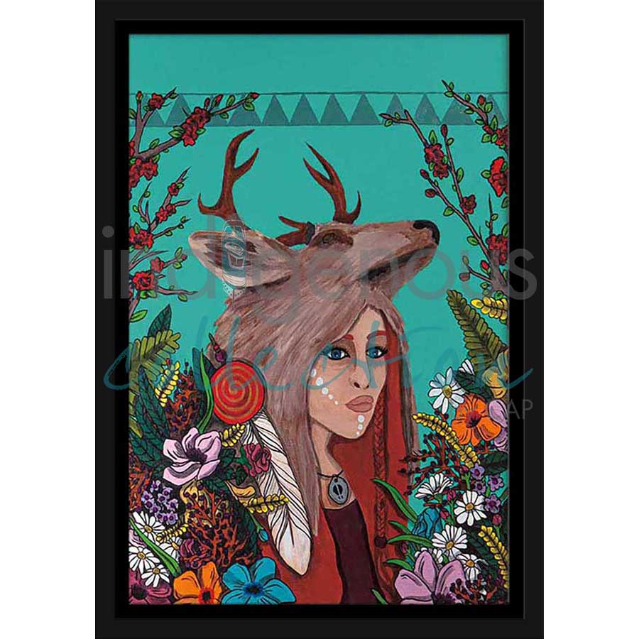 Deer Woman by artist Talon Nash - Maliseet. Indigenous Collection