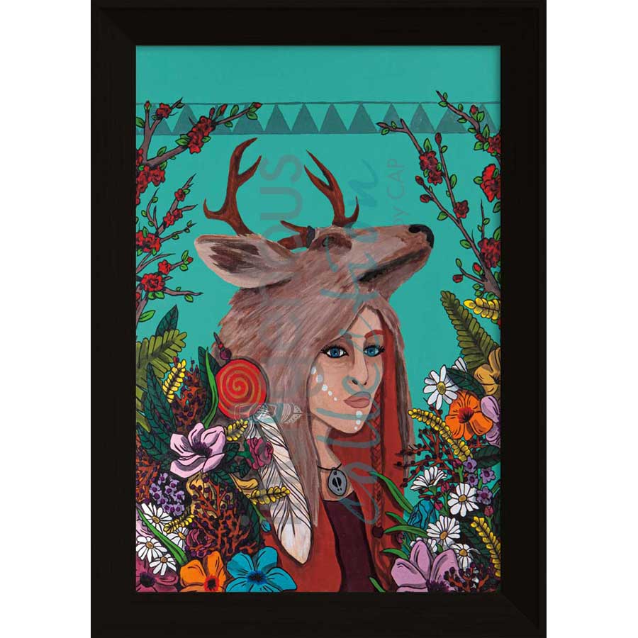 Deer Woman by artist Talon Nash - Maliseet. Indigenous Collection