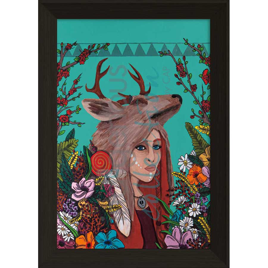 Deer Woman by artist Talon Nash - Maliseet. Indigenous Collection