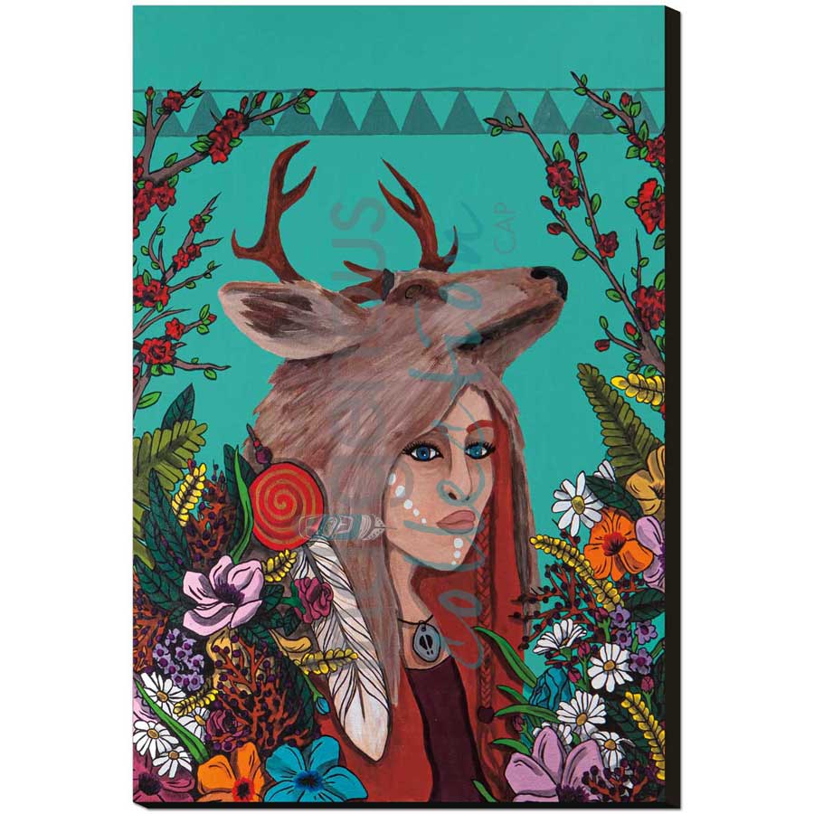 Deer Woman by artist Talon Nash - Maliseet. Indigenous Collection