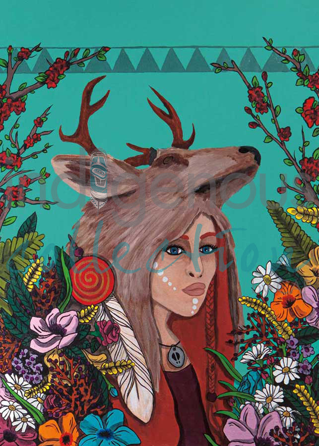 Deer Woman by artist Talon Nash