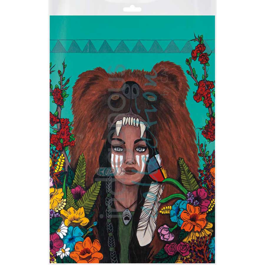Bear Woman by artist Talon Nash - Maliseet. Indigenous Collection