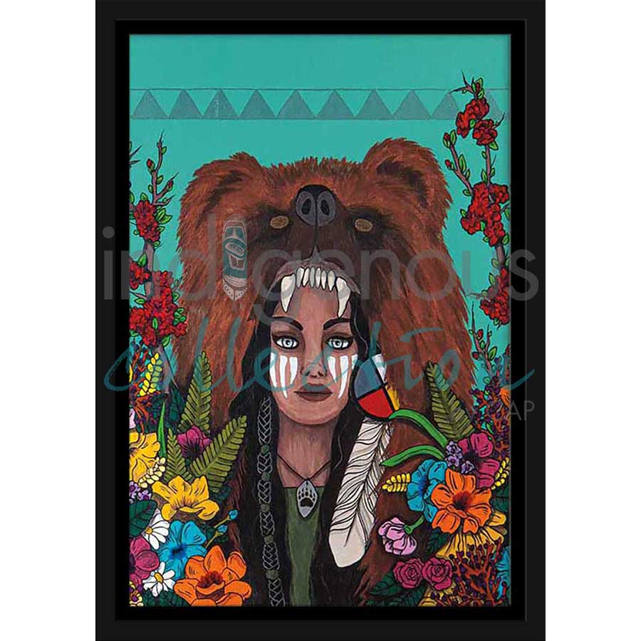Bear Woman by artist Talon Nash - Maliseet. Indigenous Collection