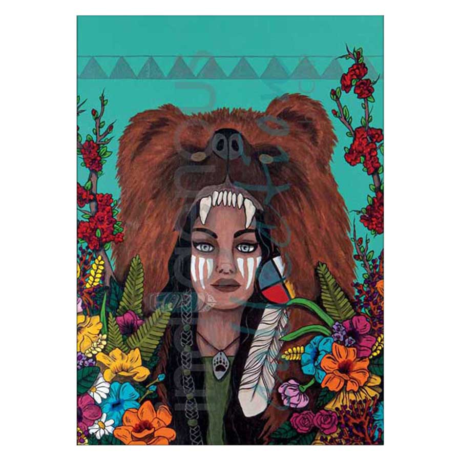 Bear Woman Canvas Prints