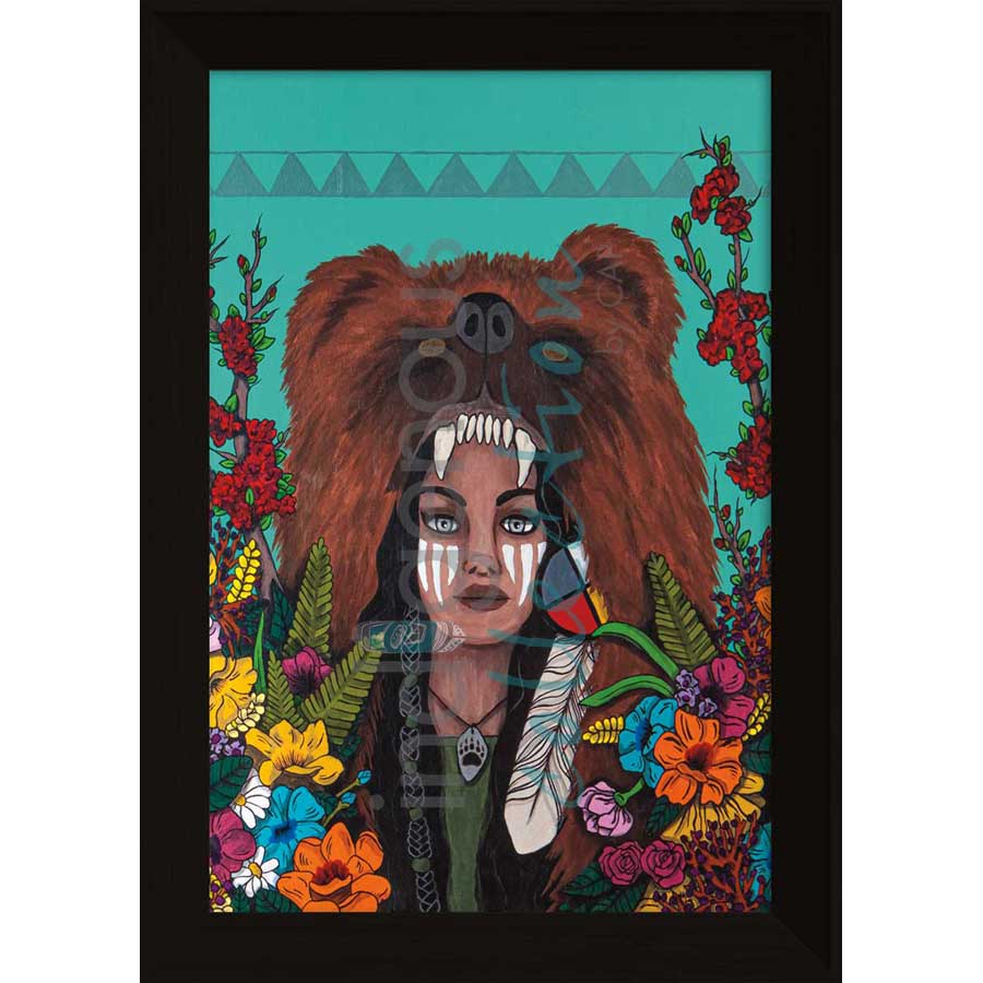 Bear Woman by artist Talon Nash - Maliseet. Indigenous Collection
