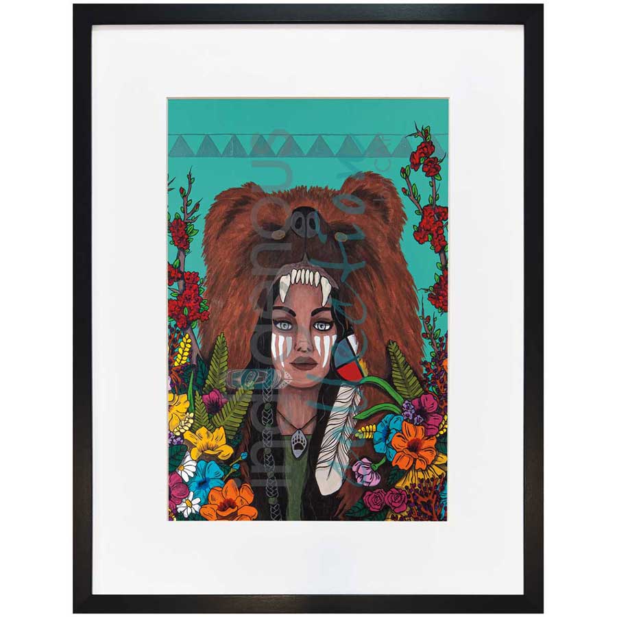 Bear Woman by artist Talon Nash - Maliseet. Indigenous Collection