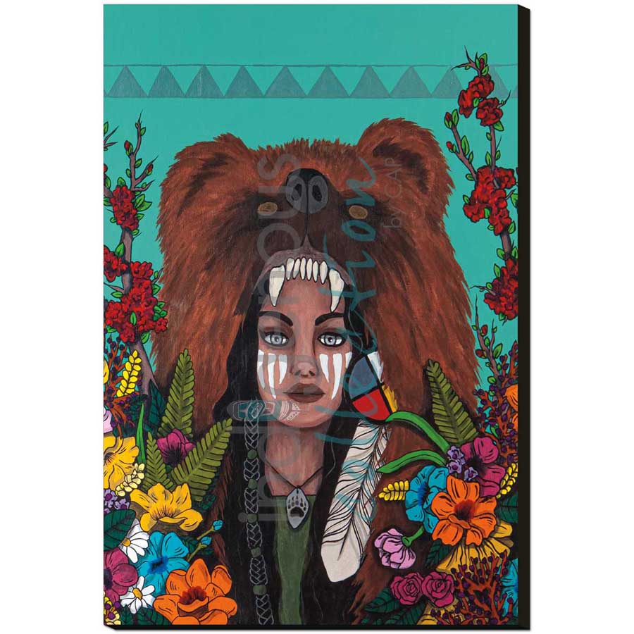 Bear Woman by artist Talon Nash - Maliseet. Indigenous Collection