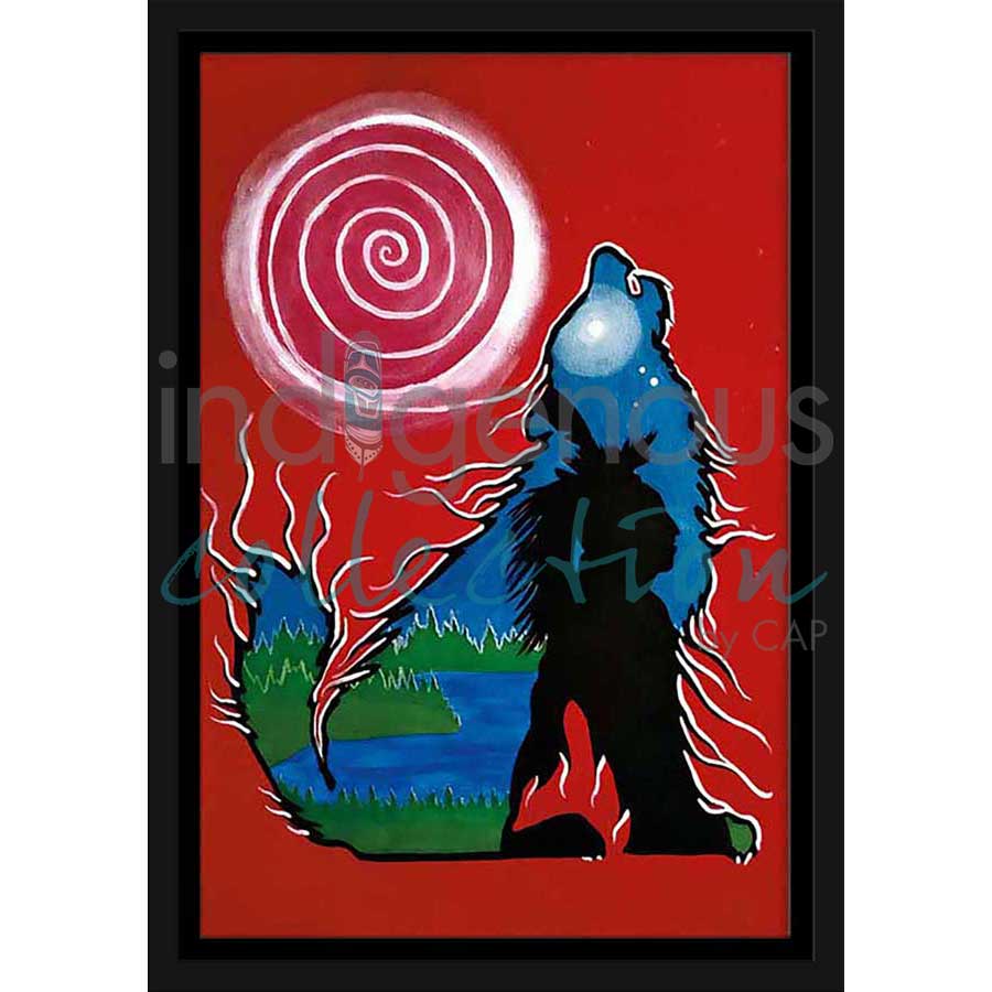 Wolf Spirit by artist Talon Nash - Maliseet. Indigenous Collection