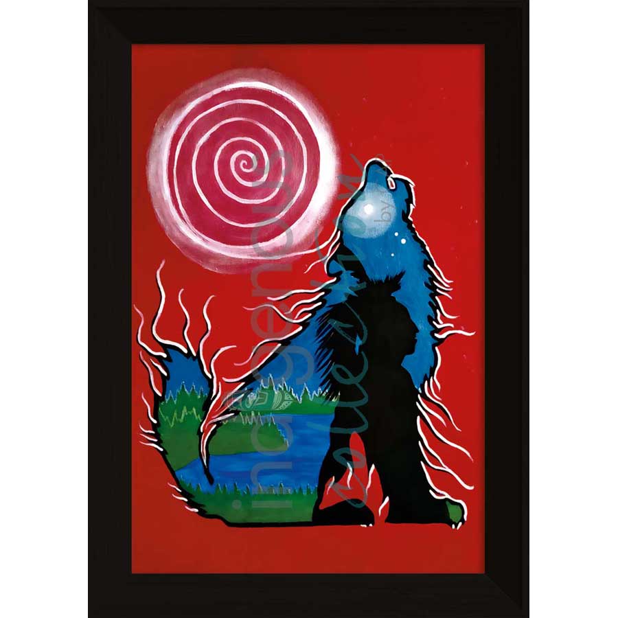 Wolf Spirit by artist Talon Nash - Maliseet. Indigenous Collection