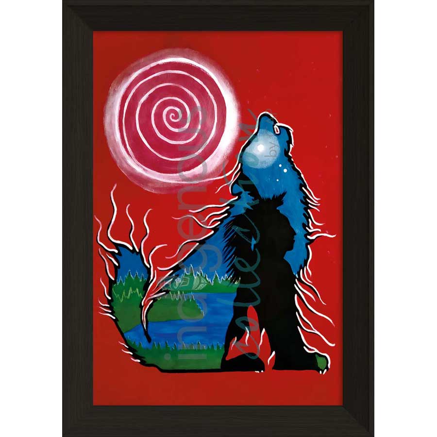 Wolf Spirit by artist Talon Nash - Maliseet. Indigenous Collection