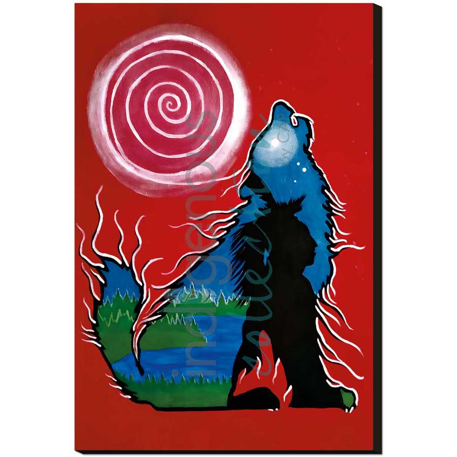 Wolf Spirit by artist Talon Nash - Maliseet. Indigenous Collection