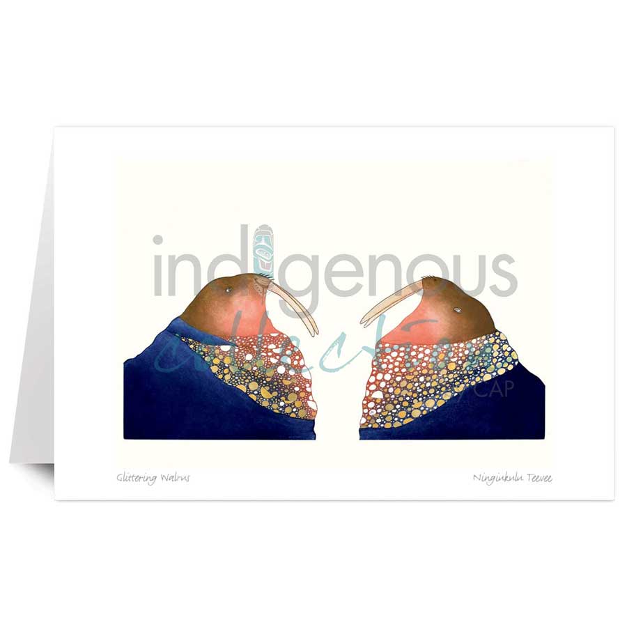 Glittering Walrus by artist Ningiukulu Teevee