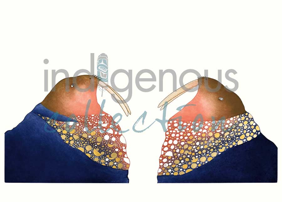 Glittering Walrus by artist Ningiukulu Teevee