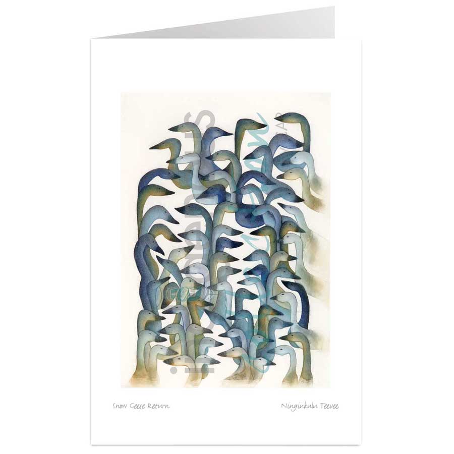 Snow Geese Return by artist Ningiukulu Teevee