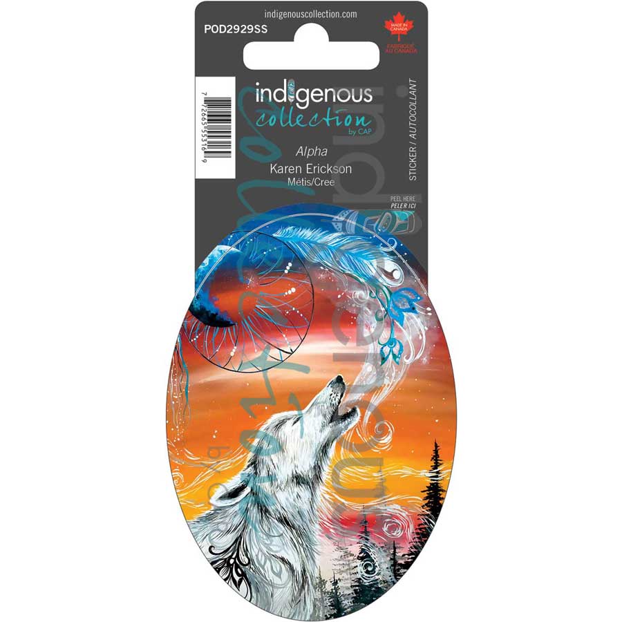 Alpha Sticker by artist Karen Erickson