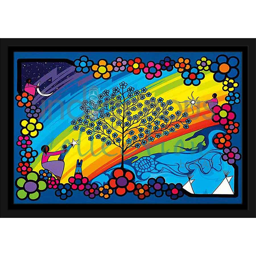 World Life by artist Kevin Pee-ace - Cree. Indigenous Collection