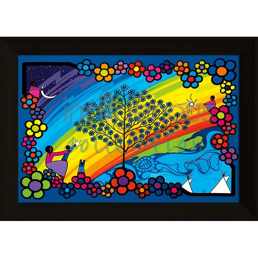 World Life by artist Kevin Pee-ace - Cree. Indigenous Collection