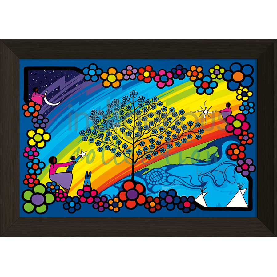 World Life by artist Kevin Pee-ace - Cree. Indigenous Collection