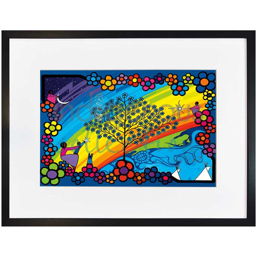 World Life by artist Kevin Pee-ace - Cree. Indigenous Collection