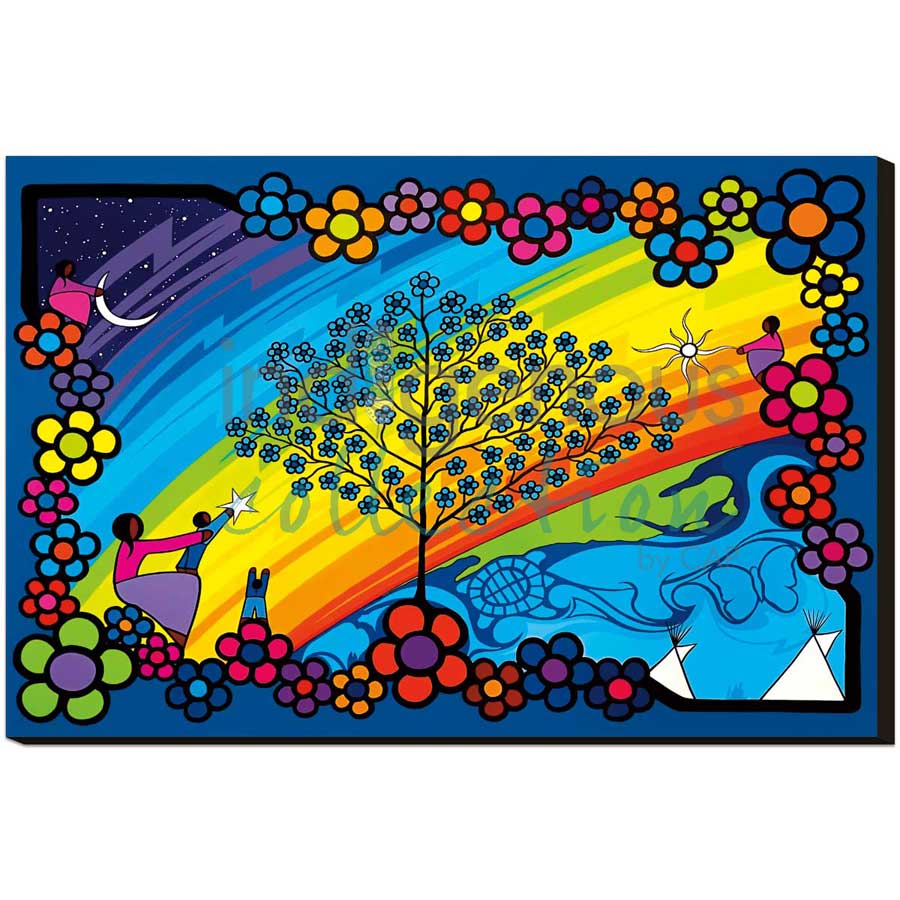 World Life by artist Kevin Pee-ace - Cree. Indigenous Collection