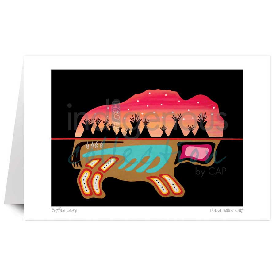 Buffalo Camp by artist Shana Yellow Calf