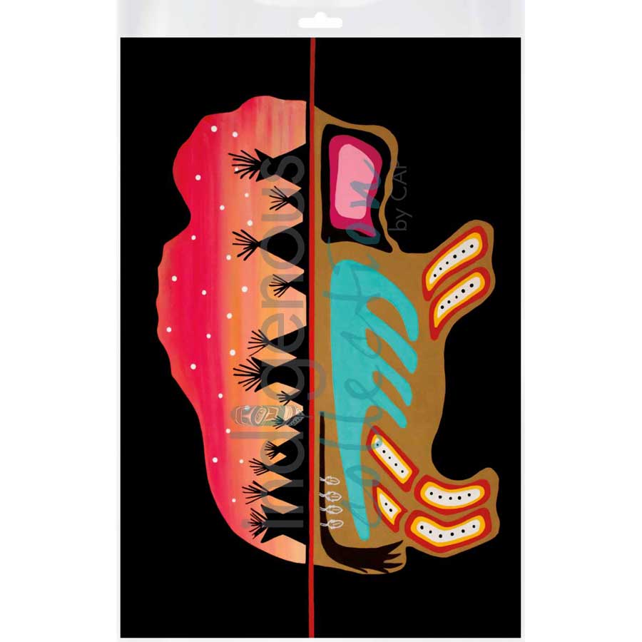 Buffalo Camp by artist Shana Yellow Calf - Northern Arapaho. Indigenous Collection