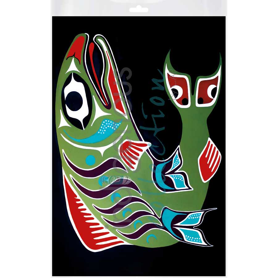 Sockeye by artist Shana Yellow Calf - Northern Arapaho. Indigenous Collection
