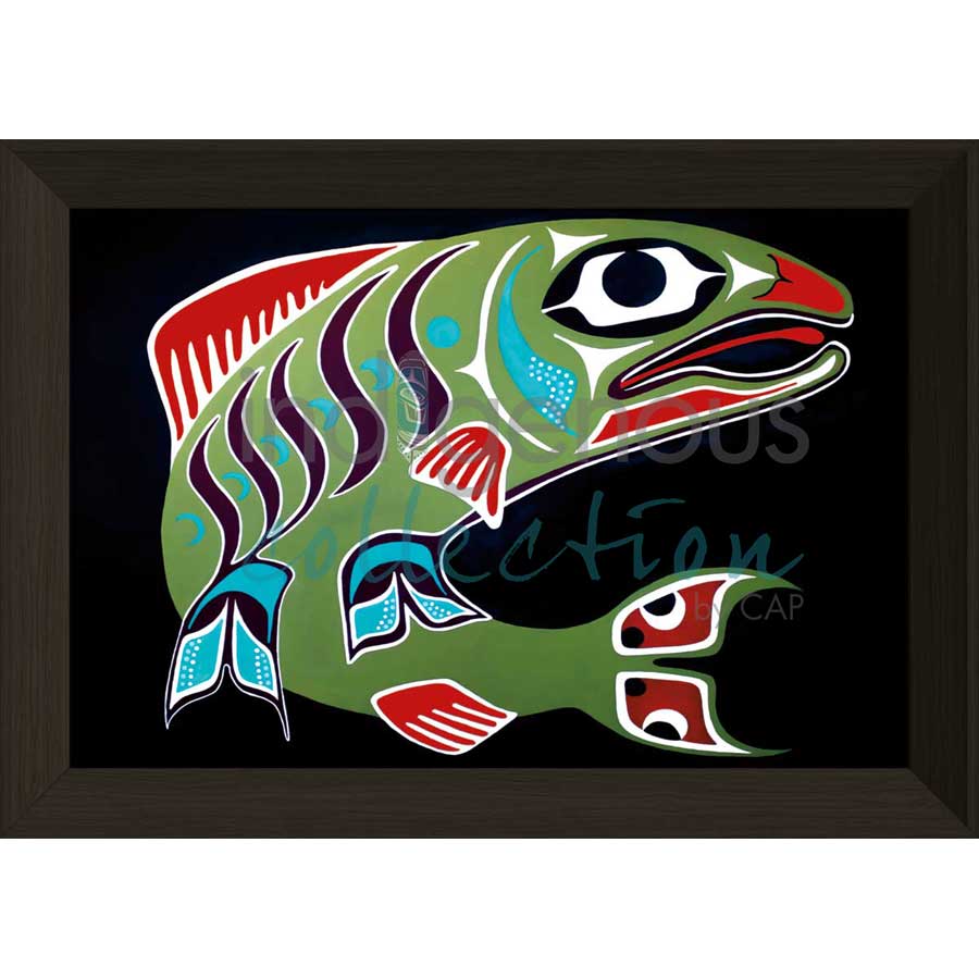 Sockeye by artist Shana Yellow Calf - Northern Arapaho. Indigenous Collection