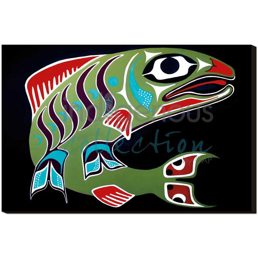 Sockeye by artist Shana Yellow Calf - Northern Arapaho. Indigenous Collection