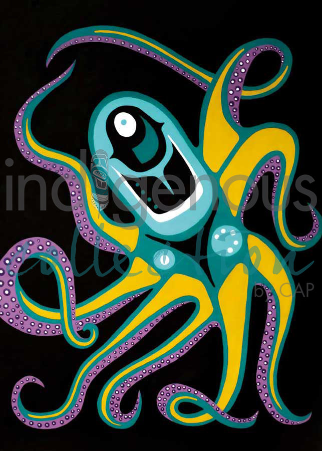 Moonlight Octopus by artist Shana Yellow Calf