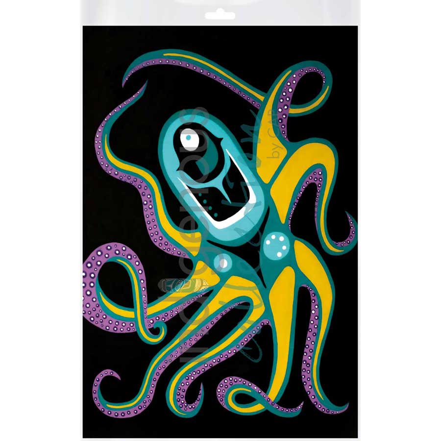 Moonlight Octopus by artist Shana Yellow Calf - Northern Arapaho. Indigenous Collection