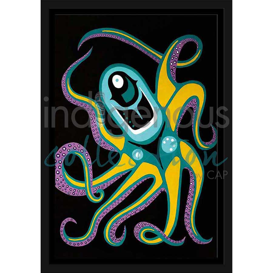Moonlight Octopus by artist Shana Yellow Calf - Northern Arapaho. Indigenous Collection