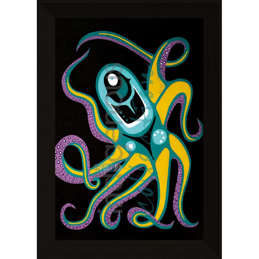 Moonlight Octopus by artist Shana Yellow Calf - Northern Arapaho. Indigenous Collection