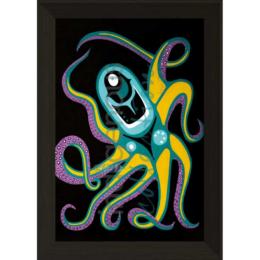 Moonlight Octopus by artist Shana Yellow Calf - Northern Arapaho. Indigenous Collection