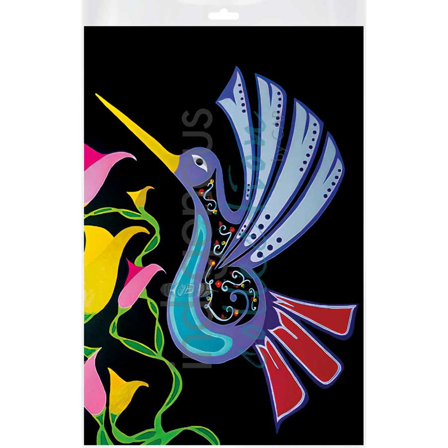 Hummingbird by artist Shana Yellow Calf - Northern Arapaho. Indigenous Collection