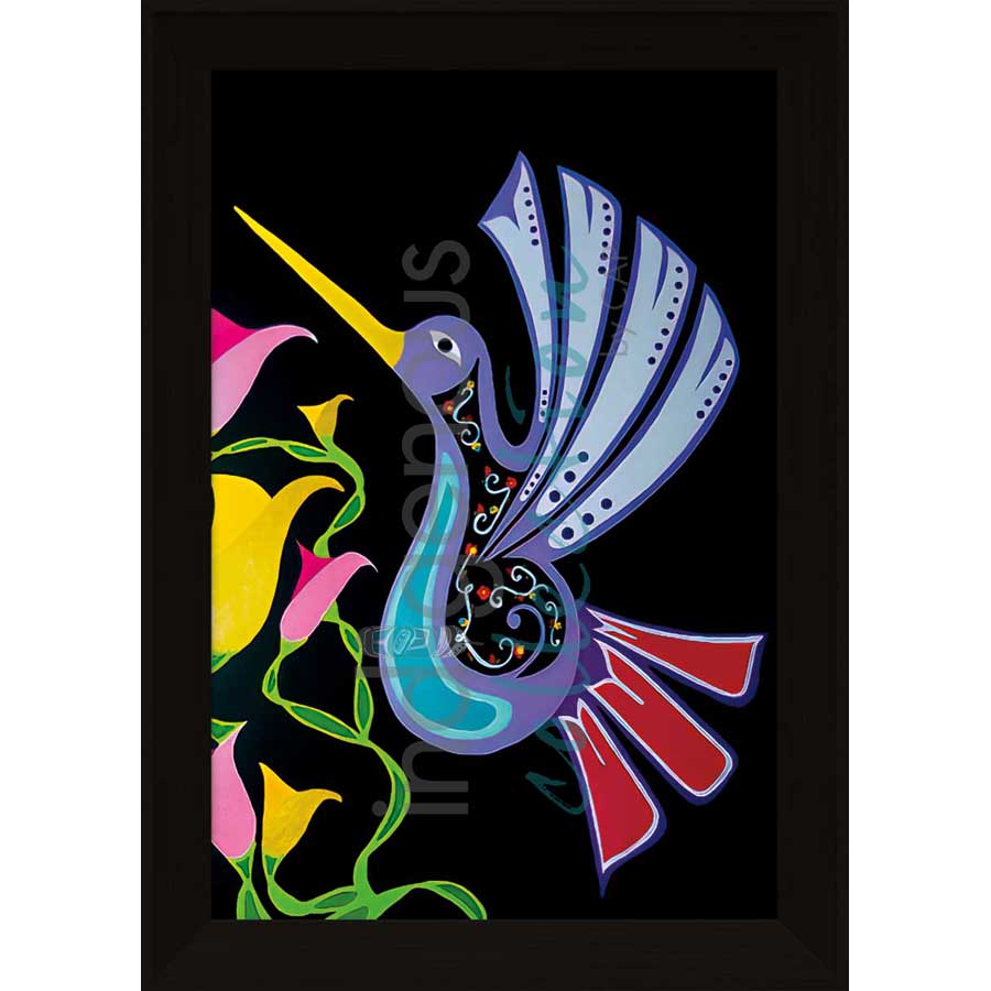 Hummingbird by artist Shana Yellow Calf - Northern Arapaho. Indigenous Collection