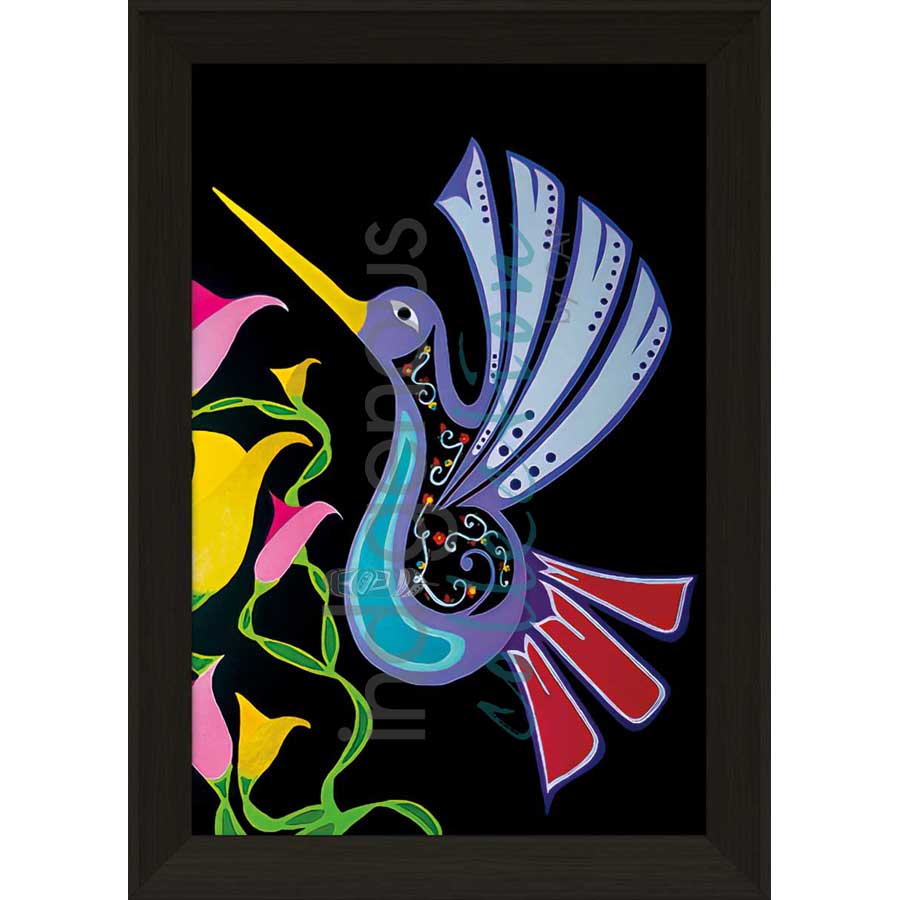 Hummingbird by artist Shana Yellow Calf - Northern Arapaho. Indigenous Collection