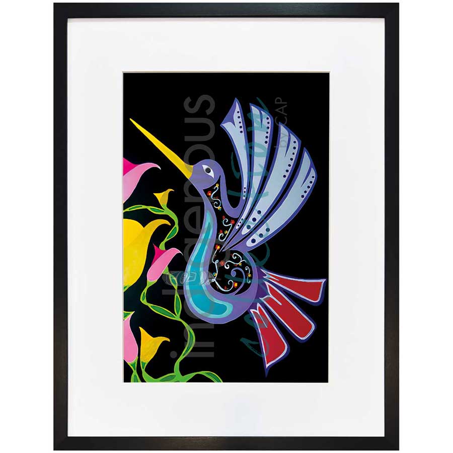 Hummingbird by artist Shana Yellow Calf - Northern Arapaho. Indigenous Collection