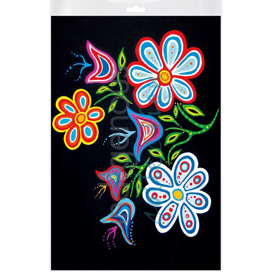 Happy Flower by artist Patrick Hunter - Ojibway. Indigenous Collection