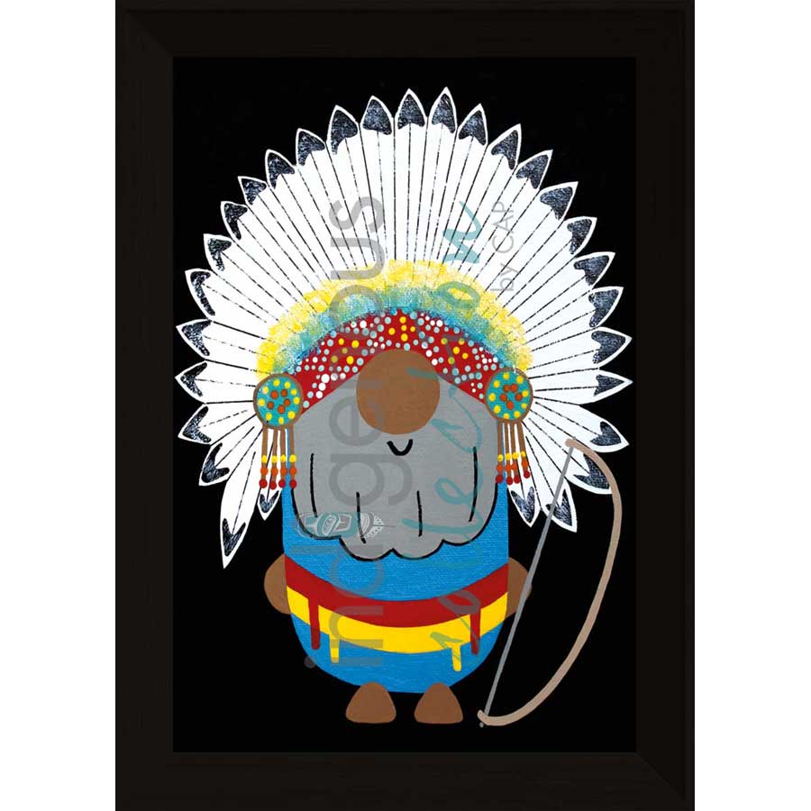 Chief Christmas by artist Shana Yellow Calf - Northern Arapaho. Indigenous Collection