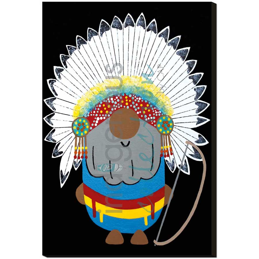 Chief Christmas by artist Shana Yellow Calf - Northern Arapaho. Indigenous Collection