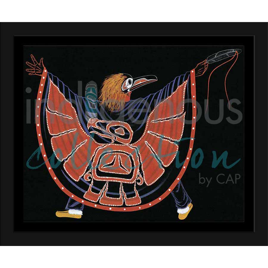 Raven Spirit Dancer by artist Richard Shorty - Northern Tutchone. Indigenous Collection