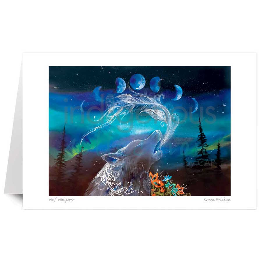 Wolf Whisperer by artist Karen Erickson