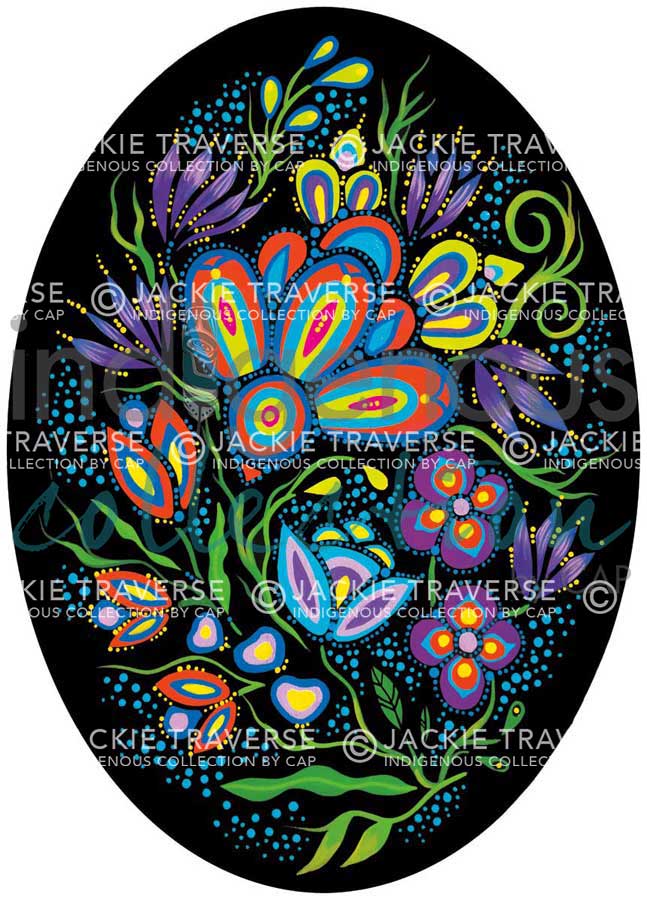 Ojibway Floral I by artist Jackie Traverse