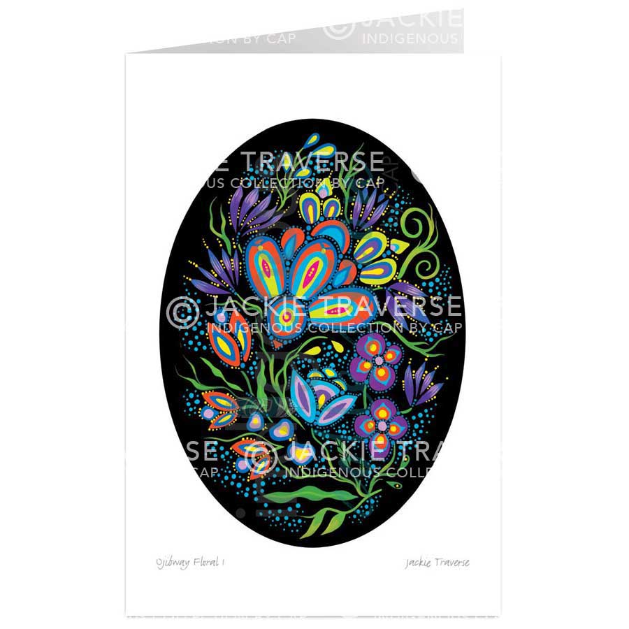 Ojibway Floral I by artist Jackie Traverse