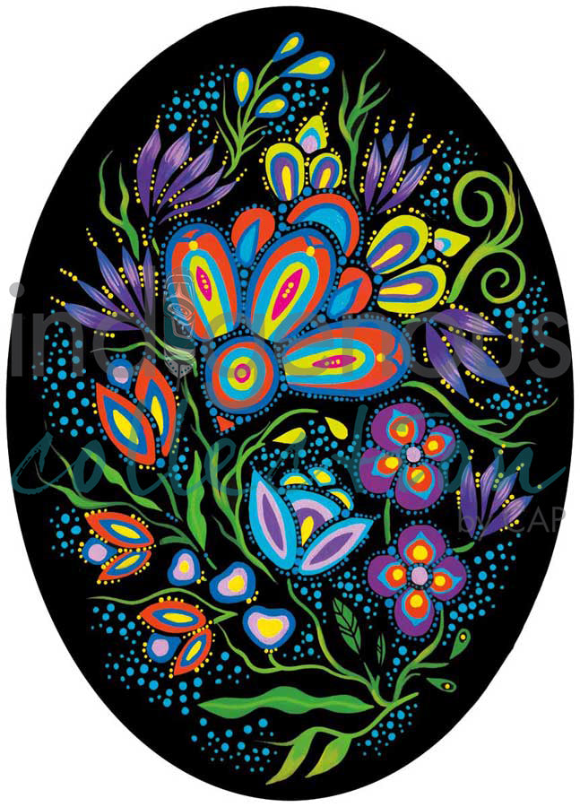 Ojibway Floral I by artist Jackie Traverse