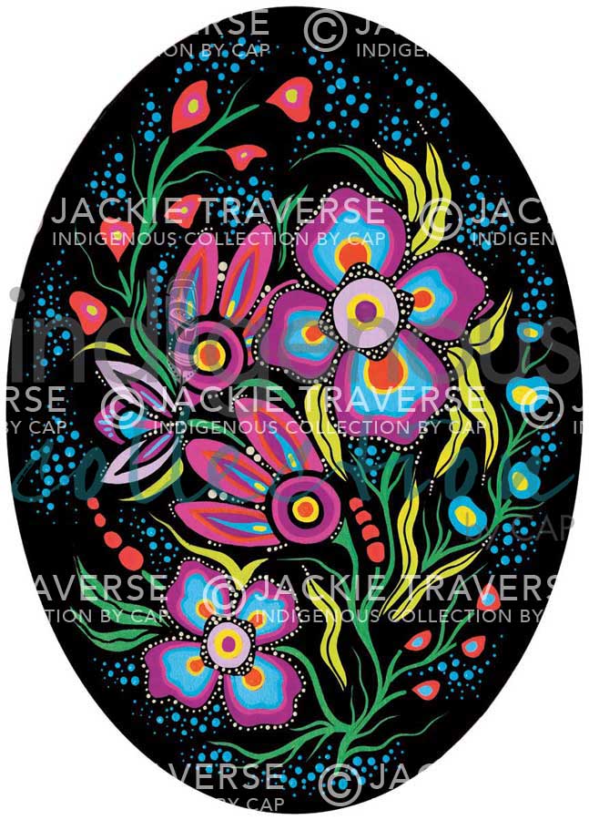 Ojibway Floral II by artist Jackie Traverse