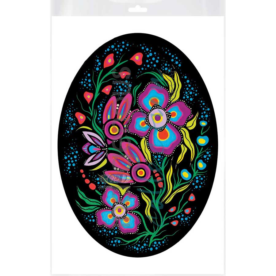 Ojibway Floral II by artist Jackie Traverse - Anishinaabe. Indigenous Collection